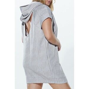 Yitty Major Label Backless Hoodie Dress Women “M” Gray ~ NEW